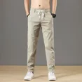thumbnail image 4 of Pantalones casuales para hombre, pantalones negros ajustados para hombre, pantalones de negocios rectos, elegantes, venta de ropa de calle de algodón, estilo coreano, moda Y2k, largos, 4 of 4