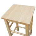 thumbnail image 3 of Zimtown Juego de taburetes de mesa de comedor de almacenamiento rodante de isla de carrito de cocina de madera Zimtown contemporary, 3 of 5