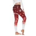 thumbnail image 1 of MKLEKYY Leggings para mujer, mallas con estampado navideño, leggings deportivos de yoga de control para mujer, leggings de cintura alta, 1 of 3