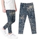 thumbnail image 1 of Odeerbi 3-8 Años Niñas Leggings Mallas Elásticas Imitación Denim Pantalones de Verano Cintura Alta Panty Suave, 1 of 4