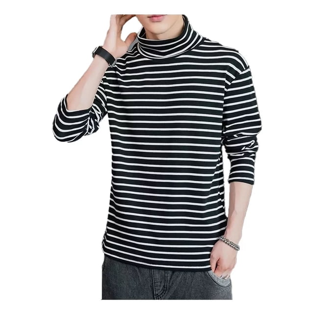 Playera Larga Delgada Hombre Caballero Cuello Tortuga Camisa