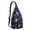 Black-6, variant on Nautical Sling Backpack – Vintage Maritime Hiking Daypack with Anchor & Compass Design, Lightweight Waterproof Travel Bag for Beach, Boating, and Outdoor Adventure