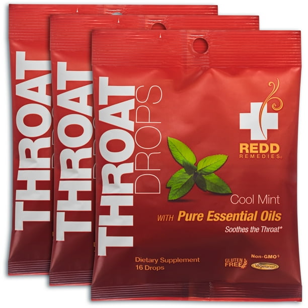Redd Remedies Throat Drops, Herbal Cough Drops to Soothe and Support