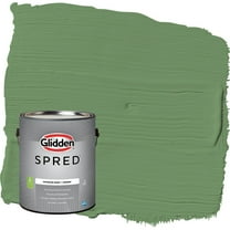 Glidden Spred Moss Ring / Green Semi-Gloss Interior Paint with Primer, 1 Gallon