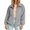A1 Grey, variant on Women's Zip Up Jacket,Corduroy Oversized Collared Jackets,Casual Long Sleeve Sweatshirts,Sherpa Sweatshirt,bomber jacket women,Comfy Soft Fall Fashion Coat Windbreaker with Pockets Navy