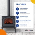 thumbnail image 2 of DVL Wood-Stove Pipe, Black Double-Wall Stainless Steel, 6 x 24-In. - 6DVL-24, 2 of 9