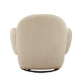 thumbnail image 6 of Tcbosik Swivel Barrel Chair, Modern Comfy Upholstered Accent Chair for Living Room, Easy Assembly, Beige, 6 of 8