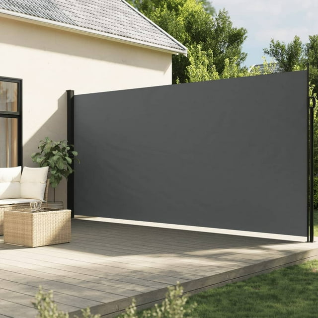 vidaXL Auvent Latéral Rétractable Anthracite 220x500 cm