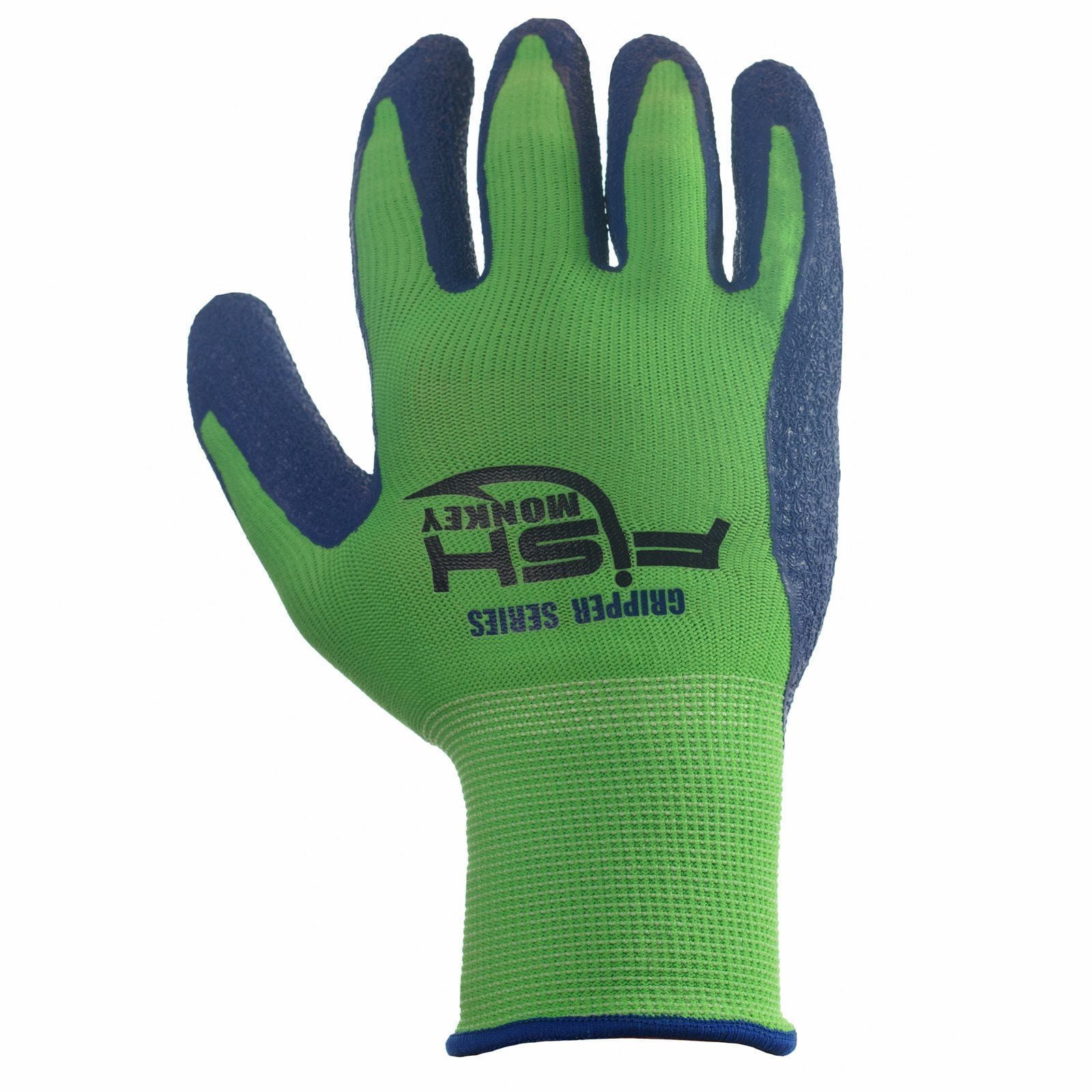 FISH MONKEY Gripper Glove, Color: Neon Green/Royal, Size: L/XL  (FM12-NGRROY-L/XL)