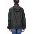 thumbnail image 6 of FUTATA Women's / Men's Lightweight Rain Jacket Packable Windbreaker Jacket Waterproof Outdoor Hooded Windbreaker with Pocket Black L, 6 of 6