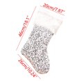 thumbnail image 3 of JeashCHAT 18" Large Christmas Stockings Glitter Sequin Xmas Stockings with White Super Soft Plush Cuff Fireplace Hanging Gifts Cozy Stocking Decorations for Family Holiday Decor, 3 of 3