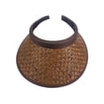 thumbnail image 2 of Top Headwear Straw Clip-On Visor - Brown, 2 of 3