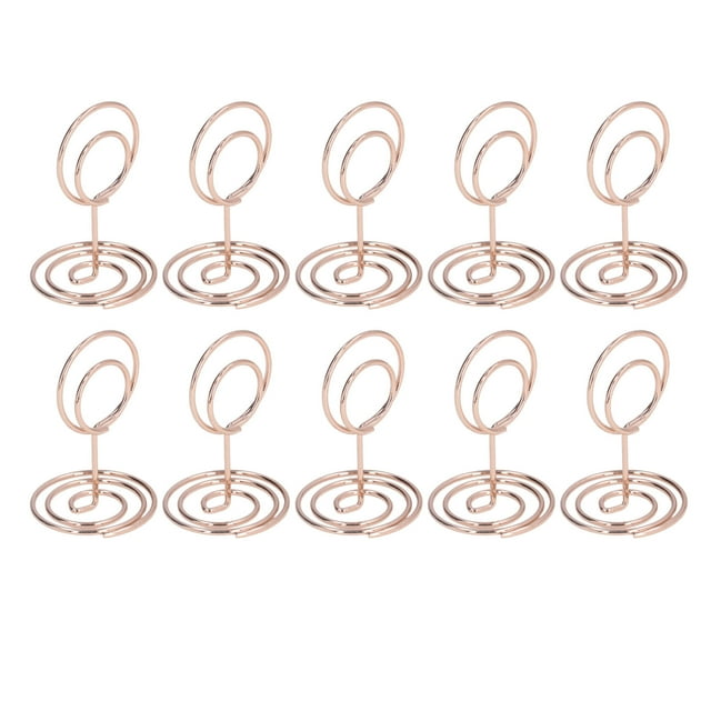 Support de Carte, Petite Base Ronde Compacte Fiable et Largement Applicable Porte-Numéro de Table Décorative Attrayante pour la Maison pour les Bureaux pour les Fêtes d'Anniversaire Or Rose, Or