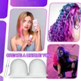 thumbnail image 4 of Hair Coloring Highlighting Cap 2 Pcs Reusable Silicone Frosting Dye Caps Pull, 4 of 5