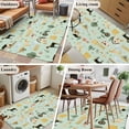 thumbnail image 5 of Cartoon Farmhouse Area Rugs 3'x5', Small Throw Rugs for Living Room Bedroom, Cute Watercolor Cabin Animals Trees Green Indoor Outdoor Rug Non-Slip Low Pile Carpet Runner Reversible Floor Mats, 5 of 8