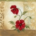 thumbnail image 2 of Cuozzo, Marianne D. 20x20 Gold Ornate Wood Framed with Double Matting Museum Art Print Titled - Red Poppies II, 2 of 4