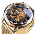 thumbnail image 1 of Reloj Casual Mecánico Con Correa De Malla Hueca De Forsining, 1 of 8
