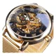 thumbnail image 1 of Reloj Casual Mecánico Con Correa De Malla Hueca De Forsining, 1 of 8