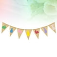 thumbnail image 3 of Rhewides 1 Set Rabbit Pennant Easter Banner Colorful Bunny Garland Rabbit Bunting Linen Flag Party Supplies for Easter Party Decorations, 3 of 7