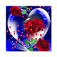 thumbnail image 1 of 5D bricolaje taladro completo forma redonda amor rosa diamante diamante dibujo para el hogar Likrtyny Arte deco, 1 of 9