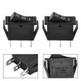 thumbnail image 3 of On-Off-On Rectangle Rocker Switch 3 Position SPDT Black for Car Dash Boat 12V, 3 of 6