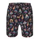 thumbnail image 3 of Balery Colorful Mushrooms in Doodle Style Traje de Baño Estilo Hawaiano para Hombre, Shorts de Secado Rápido con Bolsillos-Large, 3 of 6
