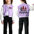 thumbnail image 7 of Staki Christmas Jacket for Toddler Girl Kids Novelty Christmas Jacket,girls/Girls Ugly Christmas Sweatshirt(Purple,3-4 Years), 7 of 7