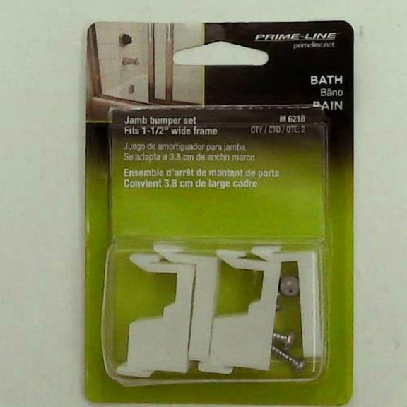 Prime-Line Products M 6218 Tub Enclosure Guides and Bumpers, White,(Pack of 2)