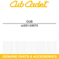 thumbnail image 2 of CUB CADET 931-04670 Dipstick Assembly Engine 7P71RUA 7P71RU 195cc 159cc 5P71RU, 2 of 5