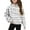 White A, variant on Ashirexll Girls Sweatshirt, Kids Sweatshirts, Fashion Half Zip Collar Sweatshirt Long Sleeve Pullover Grils Fleece Sweatshirts for 5-14 Years