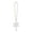 C Clear, variant on Snowflake Crystal Christmas Ornament Pearl Hanging Christmas Tree Decoration for Home Party Holiday Indoor Decor