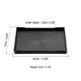 thumbnail image 2 of Uxcell 13x9" Fast Food Tray, Plastic Multi-Purpose Rectangle Serving Tray for Restaurant Home Kitchen, Black, 2 of 5