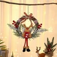thumbnail image 5 of Year-Round Elegant Decorative Wreath - Front Door Hanging Greenery Arrangement with Flowers & Berries, Indoor/Outdoor Seasonal Decor(Elk), 5 of 9