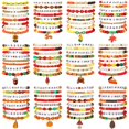 thumbnail image 1 of Pulseras Ecation, 96 unidades, con cuentas elásticas para otoño y otoño, 26 cm, 1 of 6