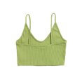 thumbnail image 2 of Txlixc Blusas cortas sin espalda con cuello en V y tirantes finos acanalados para mujer Txlixc Sexy, 2 of 6