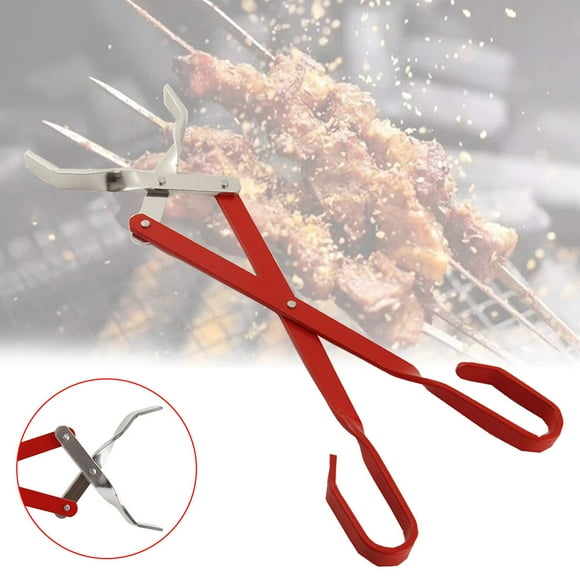 Longue poignée Camping cuisson Portable pince cuisine griller en plein air en aluminium résistant à la chaleur pince alimentaire ciseaux Type BBQ pinces