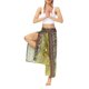 thumbnail image 3 of VISgogo Pantalones de pierna ancha de verano para mujer, pantalones sueltos sueltos de tiro medio con estampado bohemio con divisiones para yoga, playa, vacaciones VISgogo  moda, 3 of 7