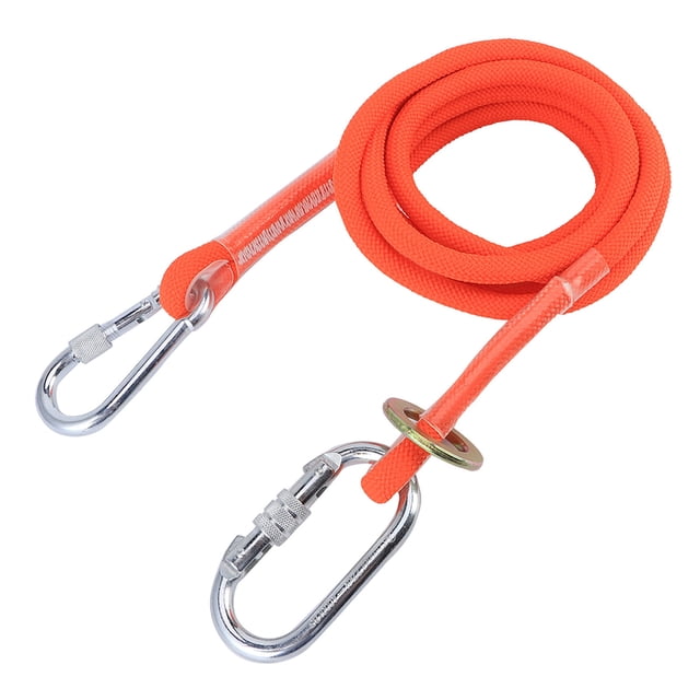 Nylon+Steel Aerial Work Fall Lanyard, High Strength Aerial Work Protective Rope, for Aerial Work Hoisting Rock Climbing Engineering