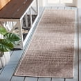 thumbnail image 2 of SAFAVIEH Courtyard Altan Geometric Indoor/Outdoor Runner Rug, Grey/Brown, 2'3" x 8', 2 of 10