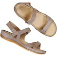 thumbnail image 1 of Sandals, Women Fashion Low Wedge Heel Shoes Peep Toe Adjustable Double Strap Sandals, 1 of 1
