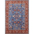 thumbnail image 1 of Ahgly Company Indoor Rectangle Mid-Century Modern Blue Gray Oriental Area Rugs, 2' x 4', 1 of 6