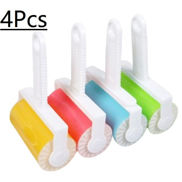 AkoaDa Washable Lint Roller , 4 Pack Reusable Lint Roller, Fluff & Pet Hair Remover, Cloth