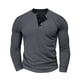 thumbnail image 1 of pstuiky camisa de manga larga para hombre, Camisa informal holgada de manga larga con botones de color liso para hombre tops de invierno para hombre l, 1 of 3