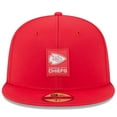 thumbnail image 2 of Men's New Era Red Kansas City Chiefs 2025 Sideline  59FIFTY Fitted Hat, 2 of 5