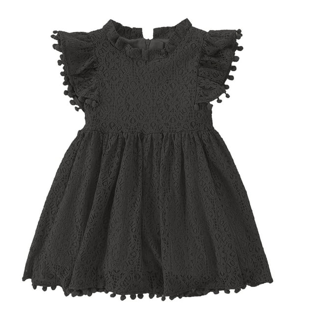 Robe pour Filles, Robe d'Été pour Filles, Robe Imprimée Florale pour Filles avec Manches Volantes Jupe Plissée pour Filles Jupe d'Été pour Enfants, Jupes pour Filles, Robe Florale pour Filles