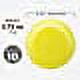 thumbnail image 5 of DISCOUNT PROMOS Frisbees 9.25 inch. Set of 10, Bulk Pack - Fun Outdoor Games for Adults and Family - Yellow, 5 of 5