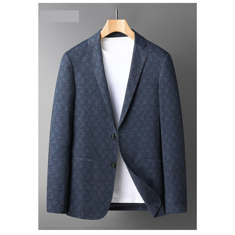 Men's Deerskin Fleece Jacket Suit Coat Blazer Men's Business