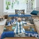 thumbnail image 5 of Lionel Messi Rinted Ropa de cama Superstar de fútbol Funda nórdica con cierre de cremallera Edredón de microfibra suave, 5 of 5