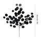 thumbnail image 3 of Isvgxsz Black Eucalyptus Stems Eucalyptus Leaves Branches Fake Eucalyptuses Decor Faux Eucalyptus leaf Stem for Halloween Autumn Fall Floral Arrangement Wedding Bouquet Home Office Decoration, 3 of 6