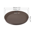 thumbnail image 2 of REGALWOVEN Restaurant Serving Trays, Round Non-Slip Food Service Tray Platter Brown, 2 of 6